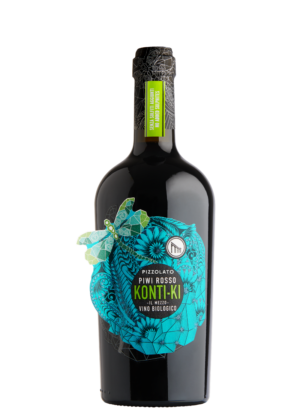 alt= vino rosso igt veneto senza solfiti aggiunti PIWI Konti-ki