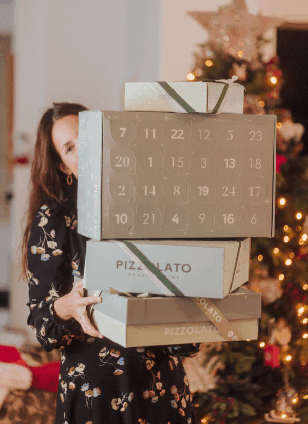 Calendario dell’Avvento del vino biologico Advent Bio, confezione sostenibile in carta FSC